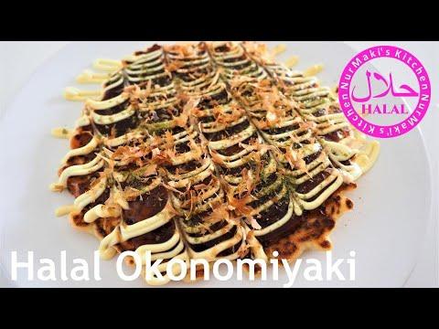 Halal Okonomiyaki (Osaka-style Okonomiyaki )