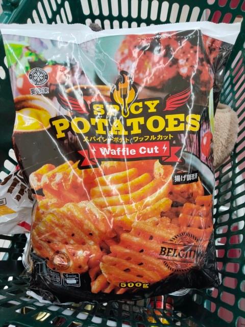 Spicy Potatoes (Waffle-Cut)